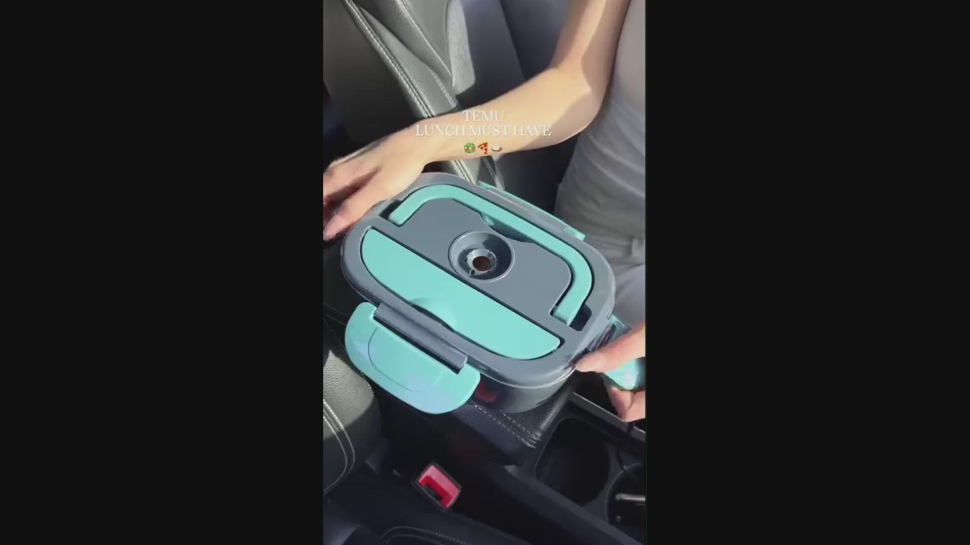 110V/12V/24V 40W 60W 80W Warmer Lunch Box Food Heater 2 Compartments Electric Lunch Box for Adults Car Truck Work Travel